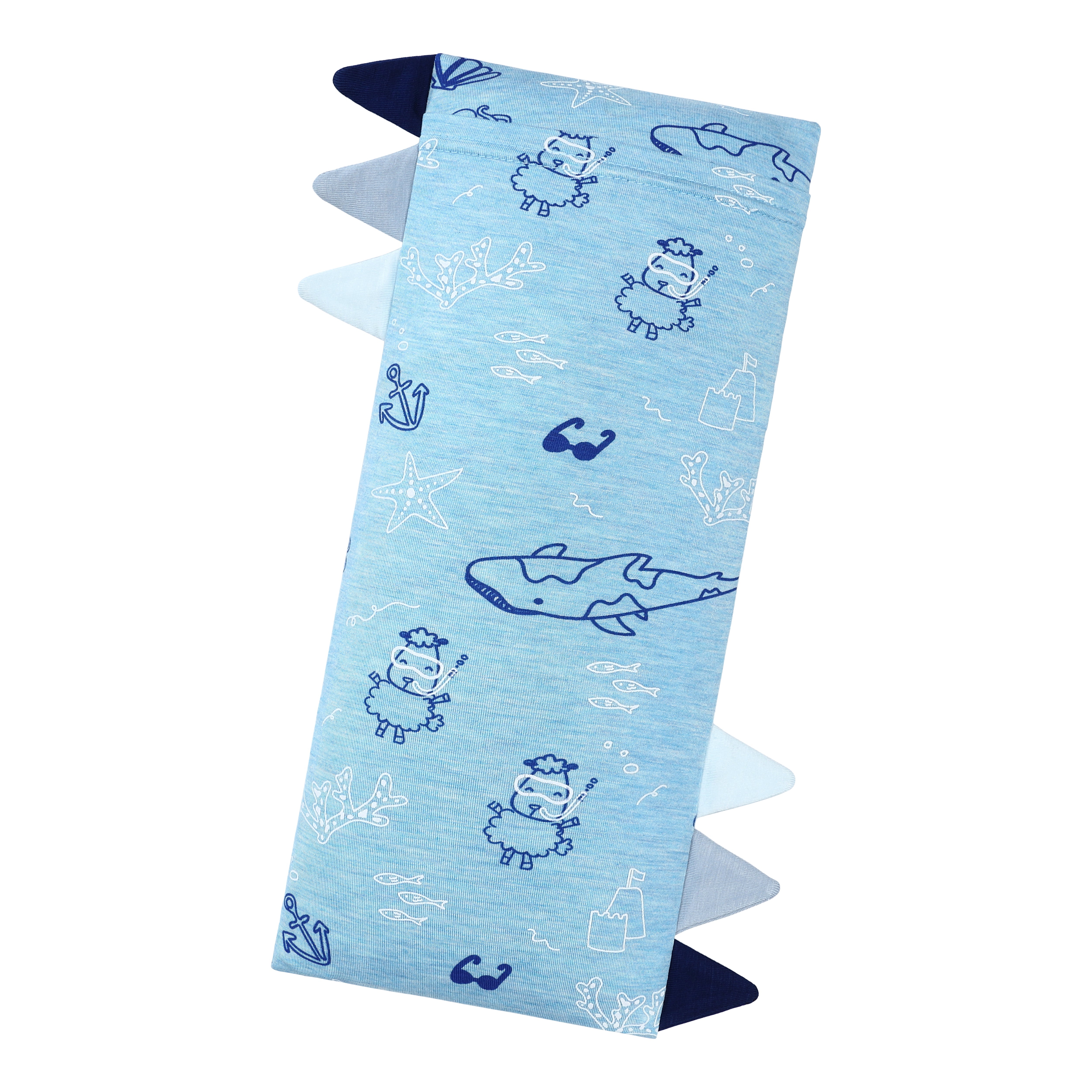 Bed-Time Buddy™ Ocean Baa-ddies Blue with Color tag - Small (size 13x30cm)