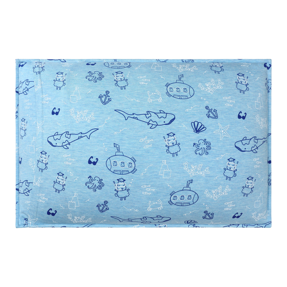 Head Pillow Ocean Baa-ddies Blue - Kids