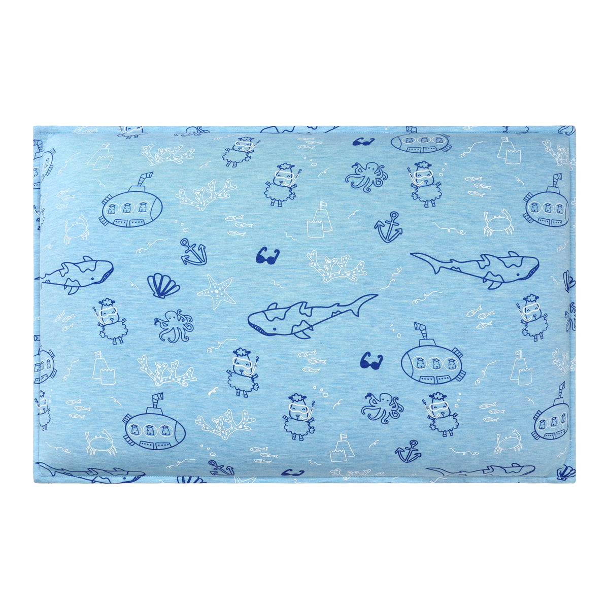 Head Pillow Ocean Baa-ddies Blue - Kids