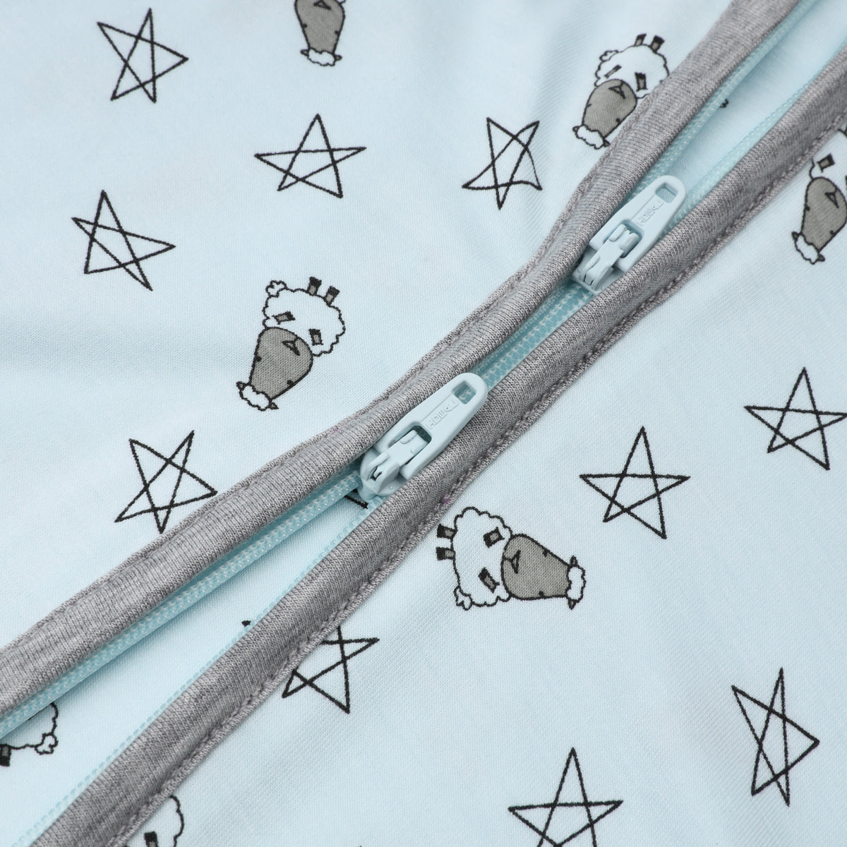 Romper Zip Small Star & Sheepz Blue
