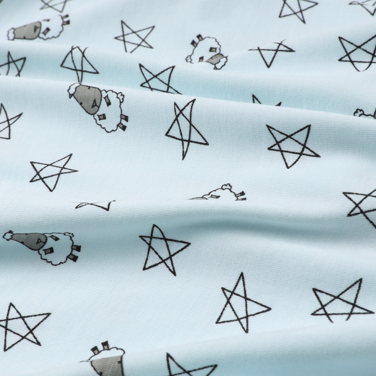 Romper Zip Small Star & Sheepz Blue