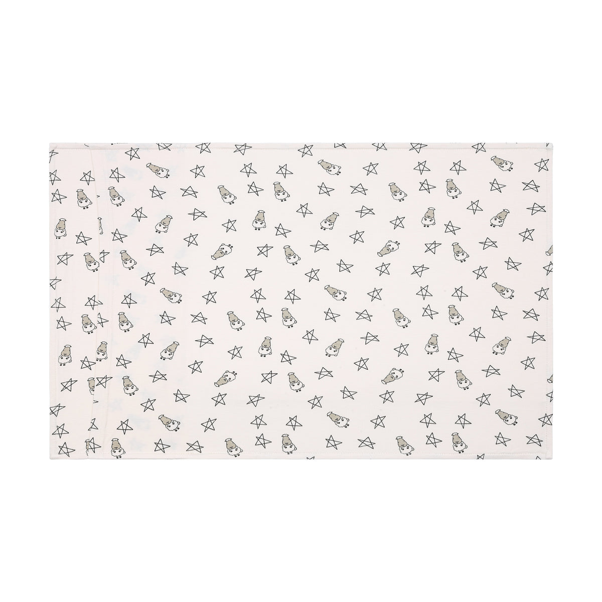 Head Pillow Case Small Star & Sheepz Yellow- Kids
