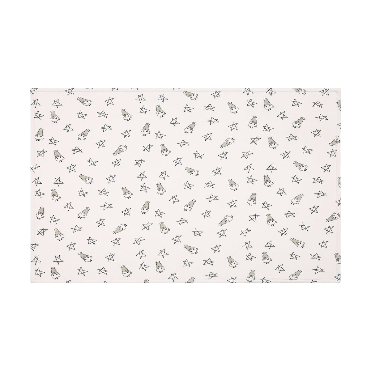 Head Pillow Case Small Star & Sheepz Yellow- Kids