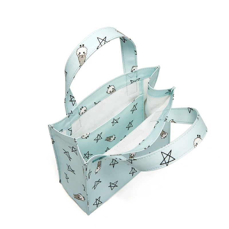 Baa Baa Sheepz Tote Bag Small Star & Sheepz Blue- Small