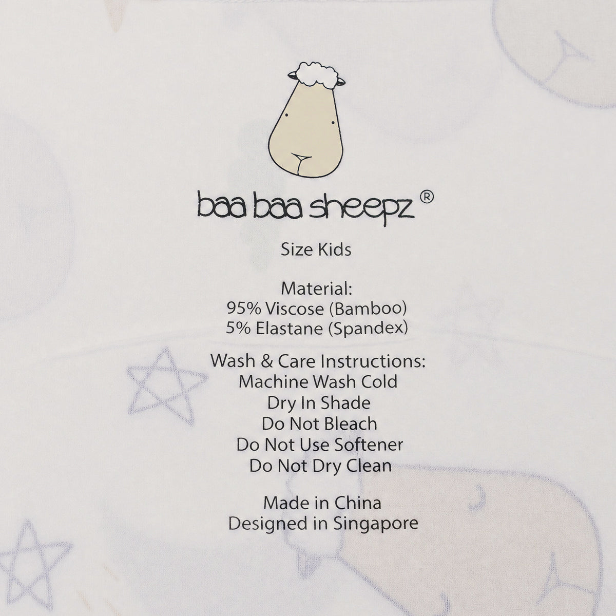 Head Pillow Goodnight Baa Baa White - Kids
