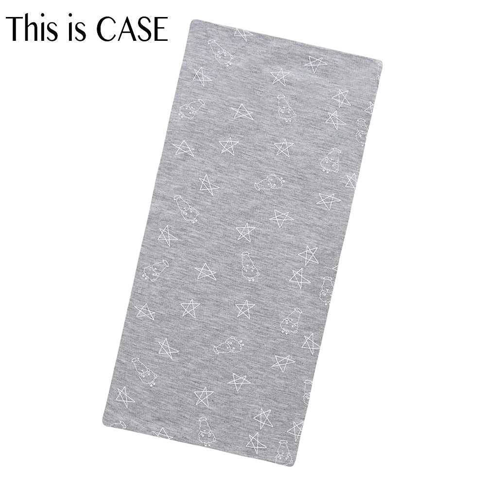Bed-Time Buddy Case Small Star & Sheepz Grey - Medium