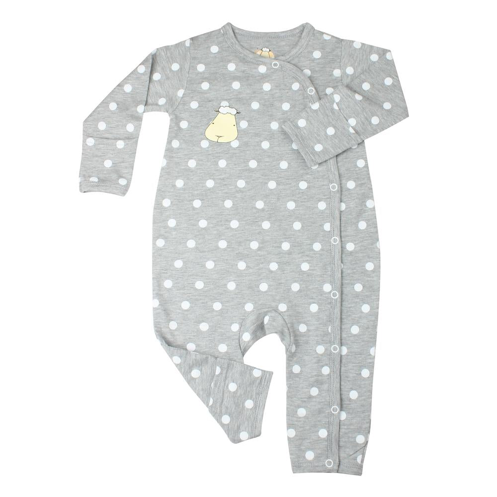 bamboo romper grey