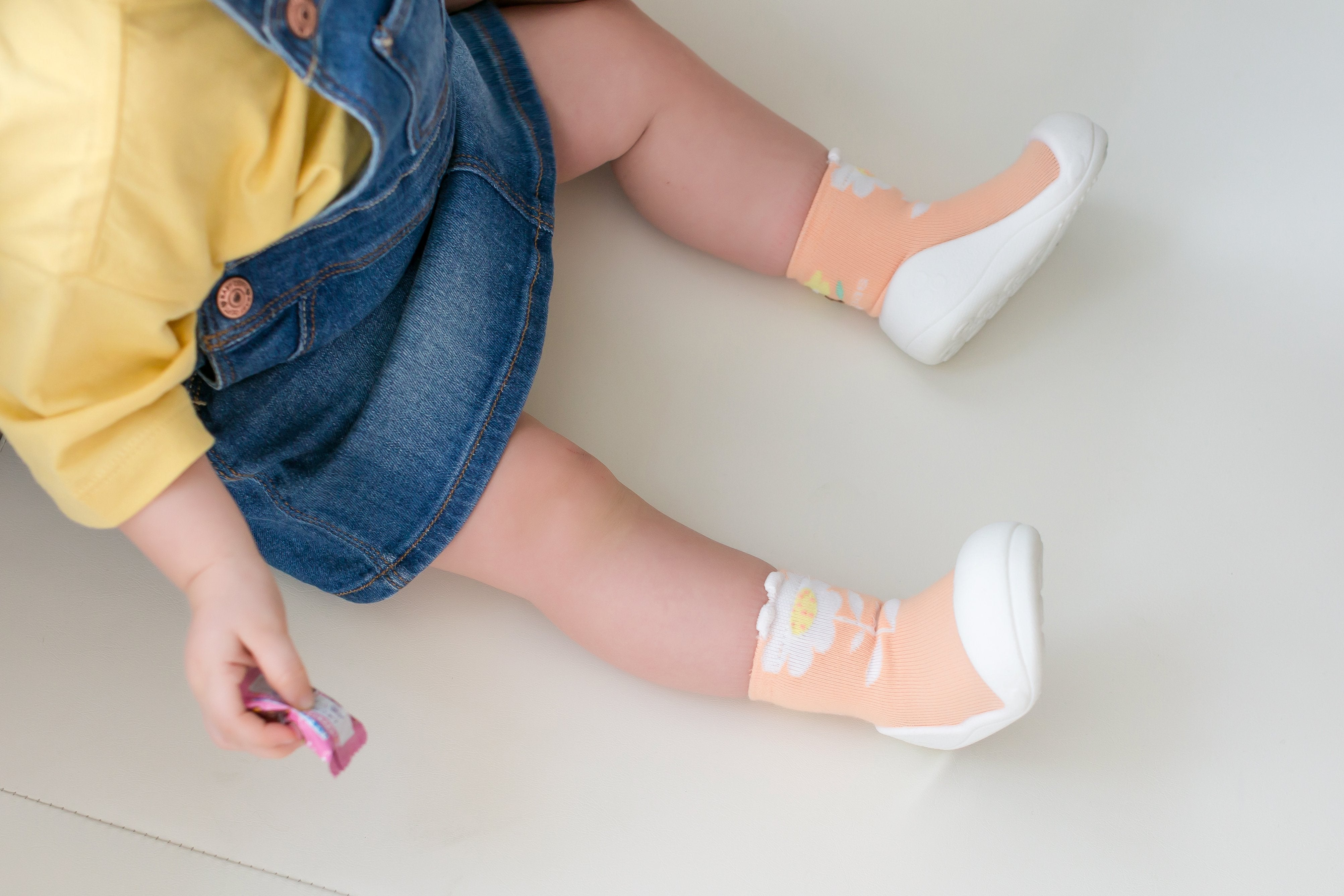 attipas Toddler Shoes - Flower Series (Peach)