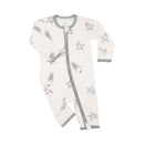 Romper Zip Big Star & Sheepz Yellow with Grey Border