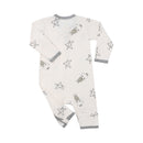 Romper Zip Big Star & Sheepz Yellow with Grey Border