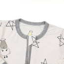 Romper Zip Big Star & Sheepz Yellow with Grey Border