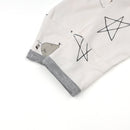 Romper Zip Big Star & Sheepz Yellow with Grey Border