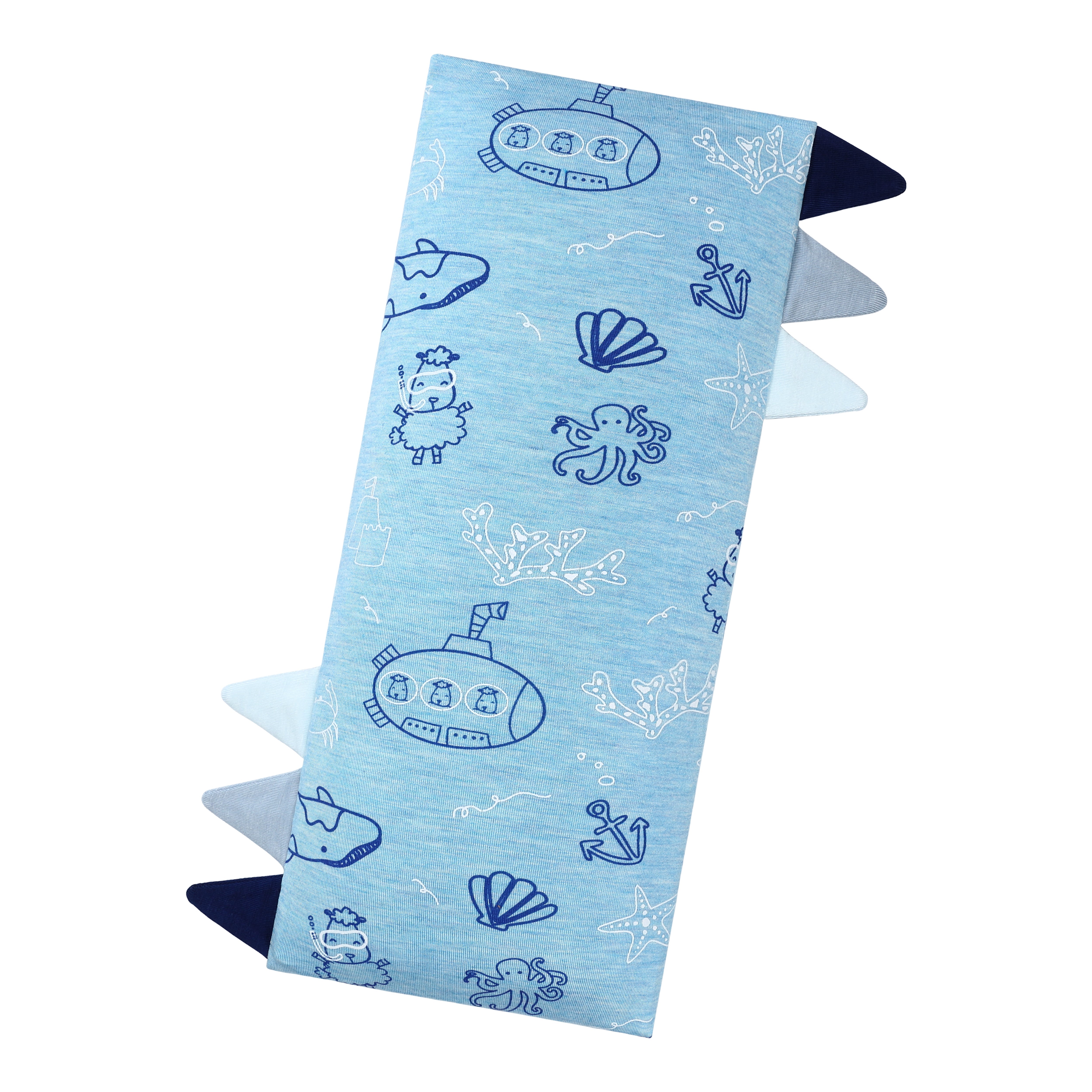 Bed-Time Buddy™ Ocean Baa-ddies Blue with Color tag - Small (size 13x30cm)