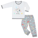 Pyjamas Set S03 White + Pants S01 Grey