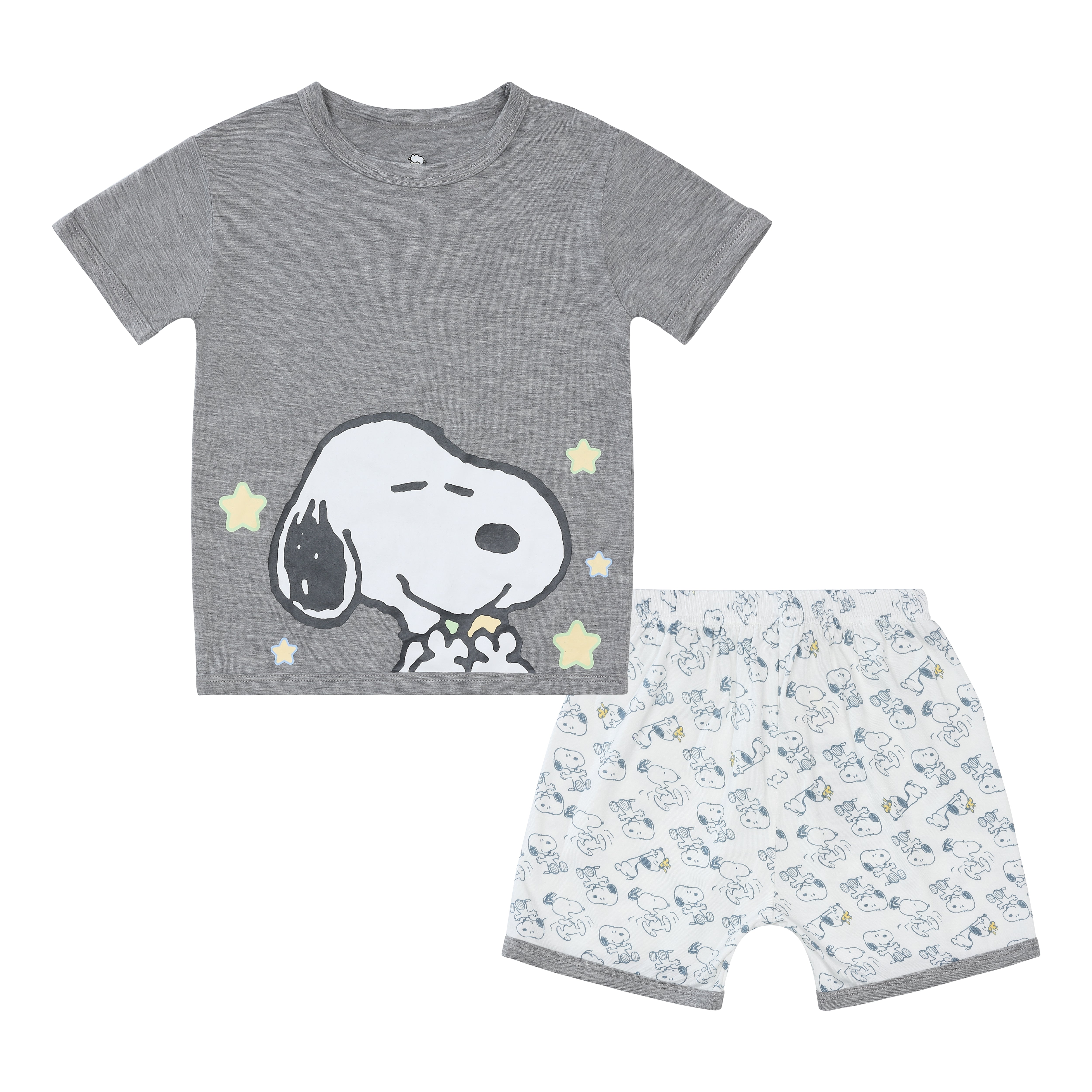 Short Sleeve Shirt S05 Grey + Shorts S02 White