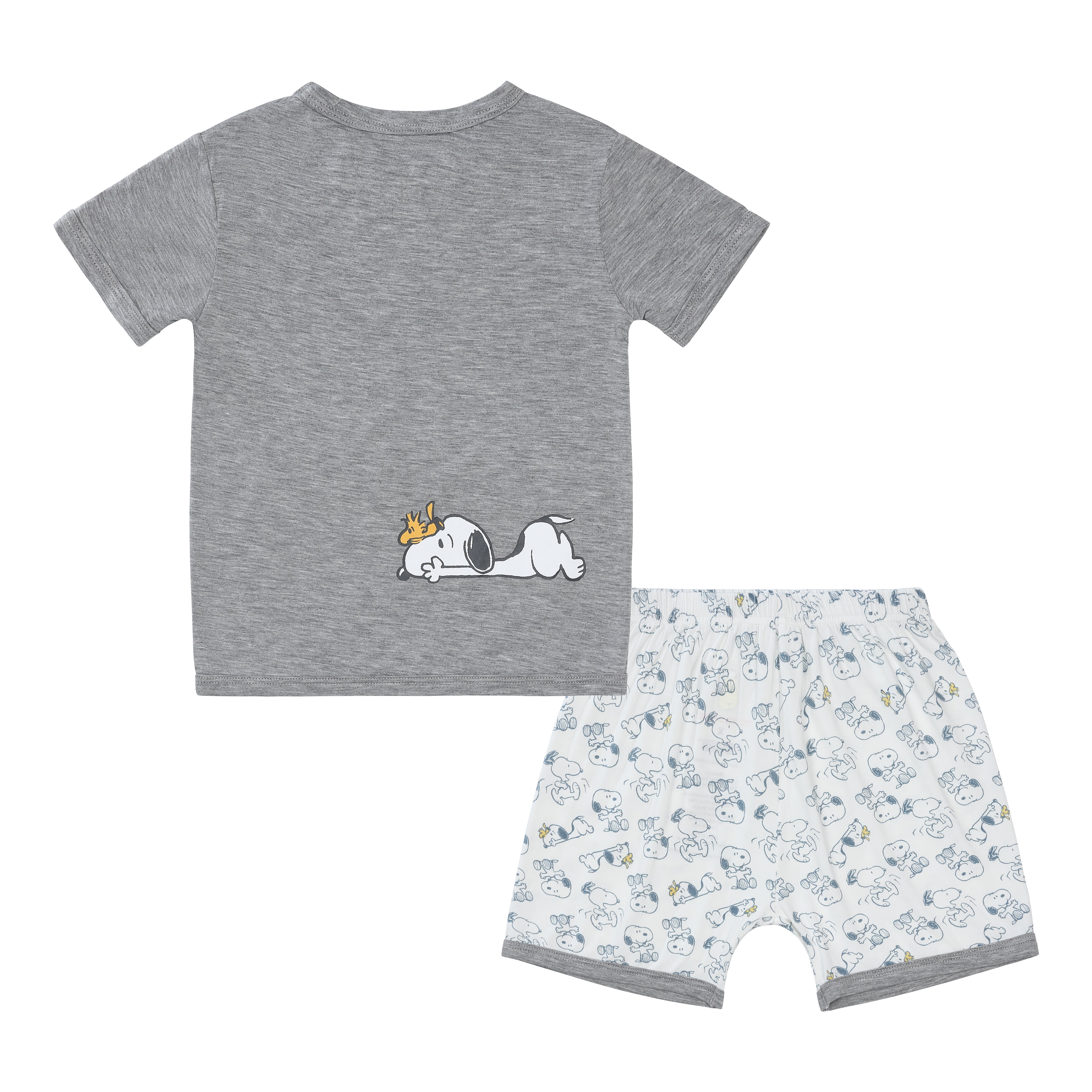 Short Sleeve Shirt S05 Grey + Shorts S02 White