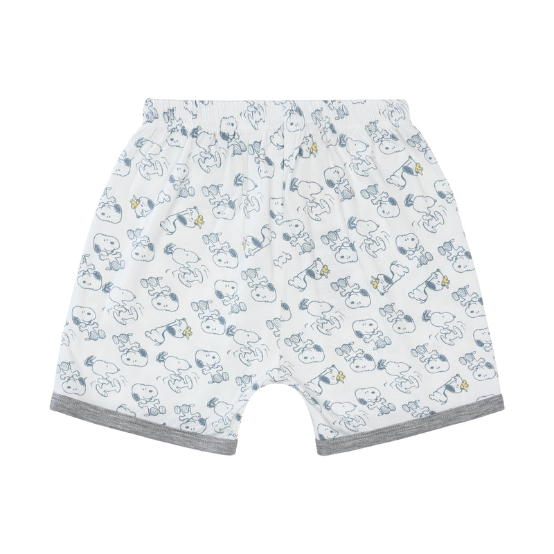 Short Sleeve Shirt S05 Grey + Shorts S02 White