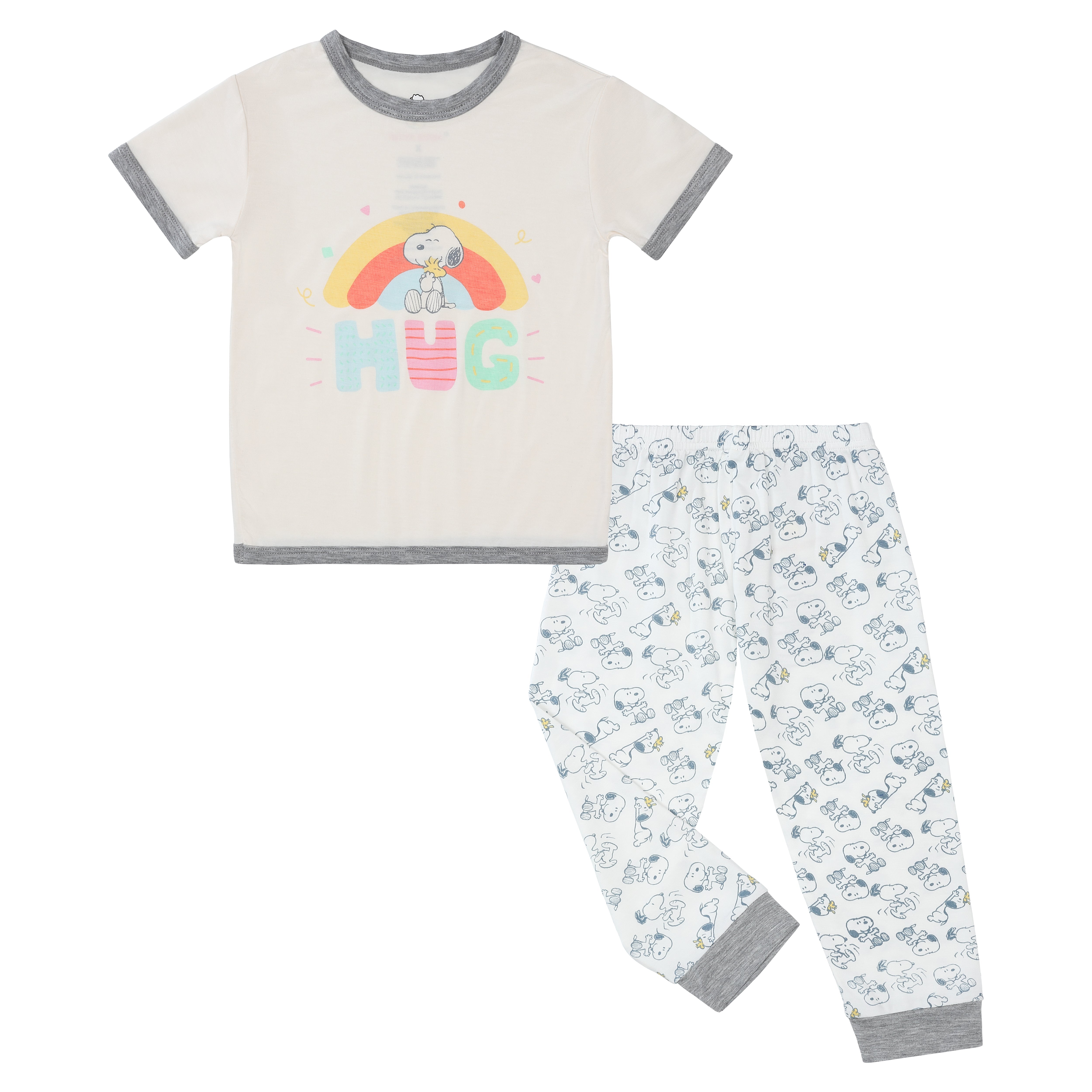 Short Sleeve Shirt S04 Yellow + Pants S02 White