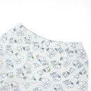 Short Sleeve Shirt S04 Yellow + Pants S02 White