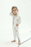 Romper Zip Goodnight Baa Baa White