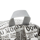 Baa Baa Sheepz Backpack Newspaper White - Medium