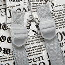 Baa Baa Sheepz Backpack Newspaper White - Medium