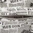 Baa Baa Sheepz Backpack Newspaper White - Medium