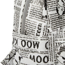 Baa Baa Sheepz Backpack Newspaper White - Medium
