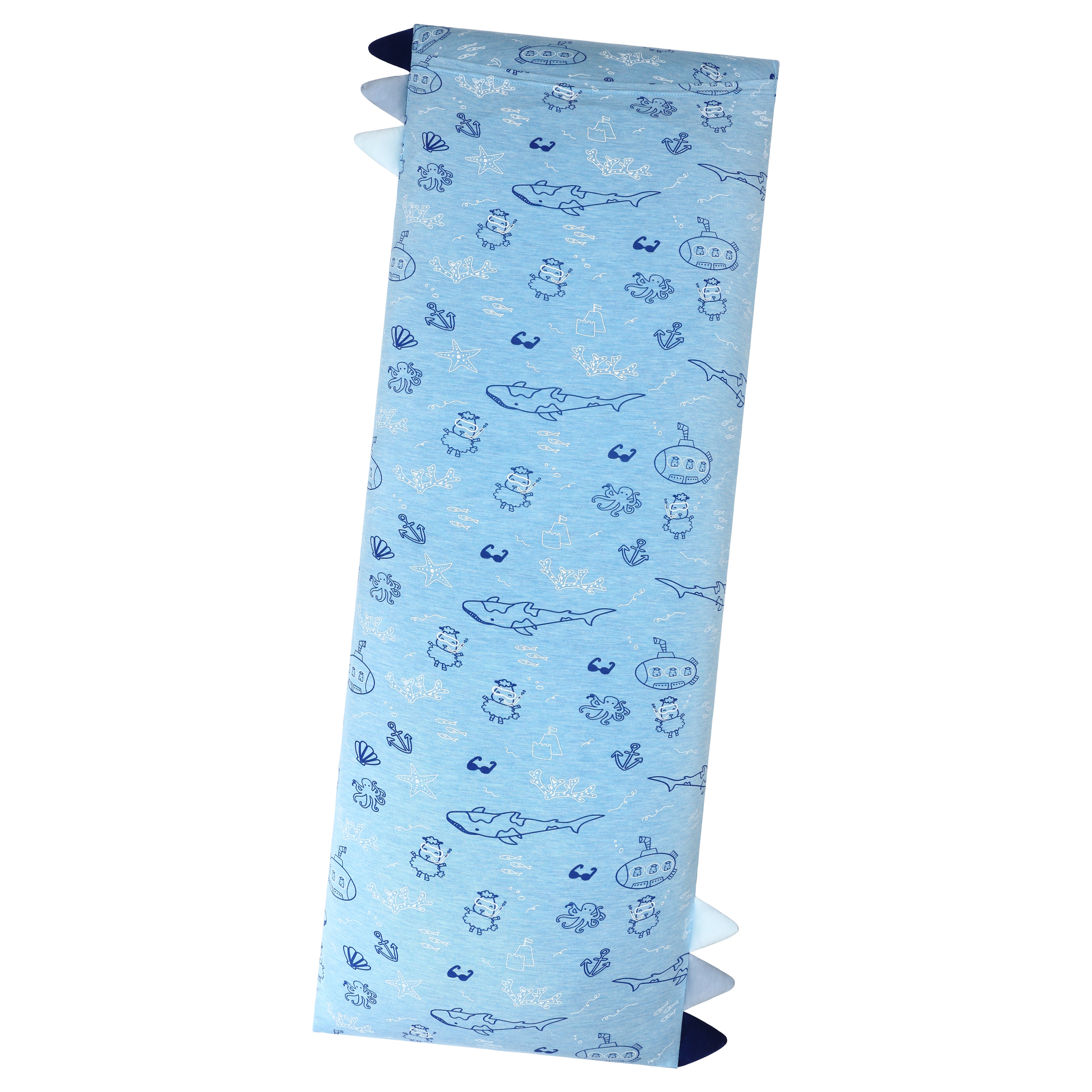 Bed-Time Buddy™ Ocean Baa-ddies Blue with Color tag - XL (size 31x86cm)