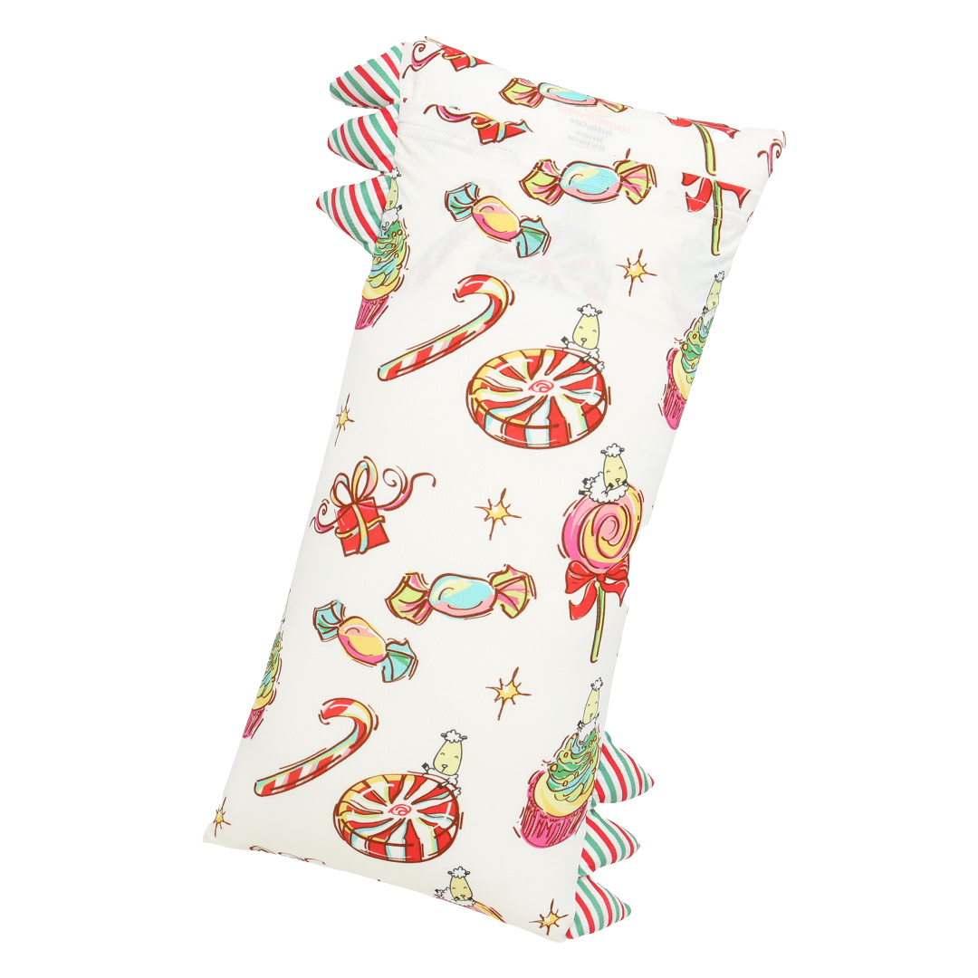 Bed-Time Buddy™ Christmas 3 White with Stripe tag - Medium (size 18x38cm)