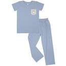 Short Sleeve Shirt Ocean + Pants Ocean