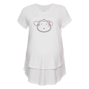 DooDooMooky Maternity & Nursing T-Shirt Doo Doo Mooky Face White