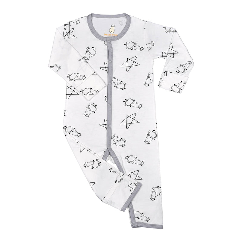 Romper Cute Big Star & Sheepz White