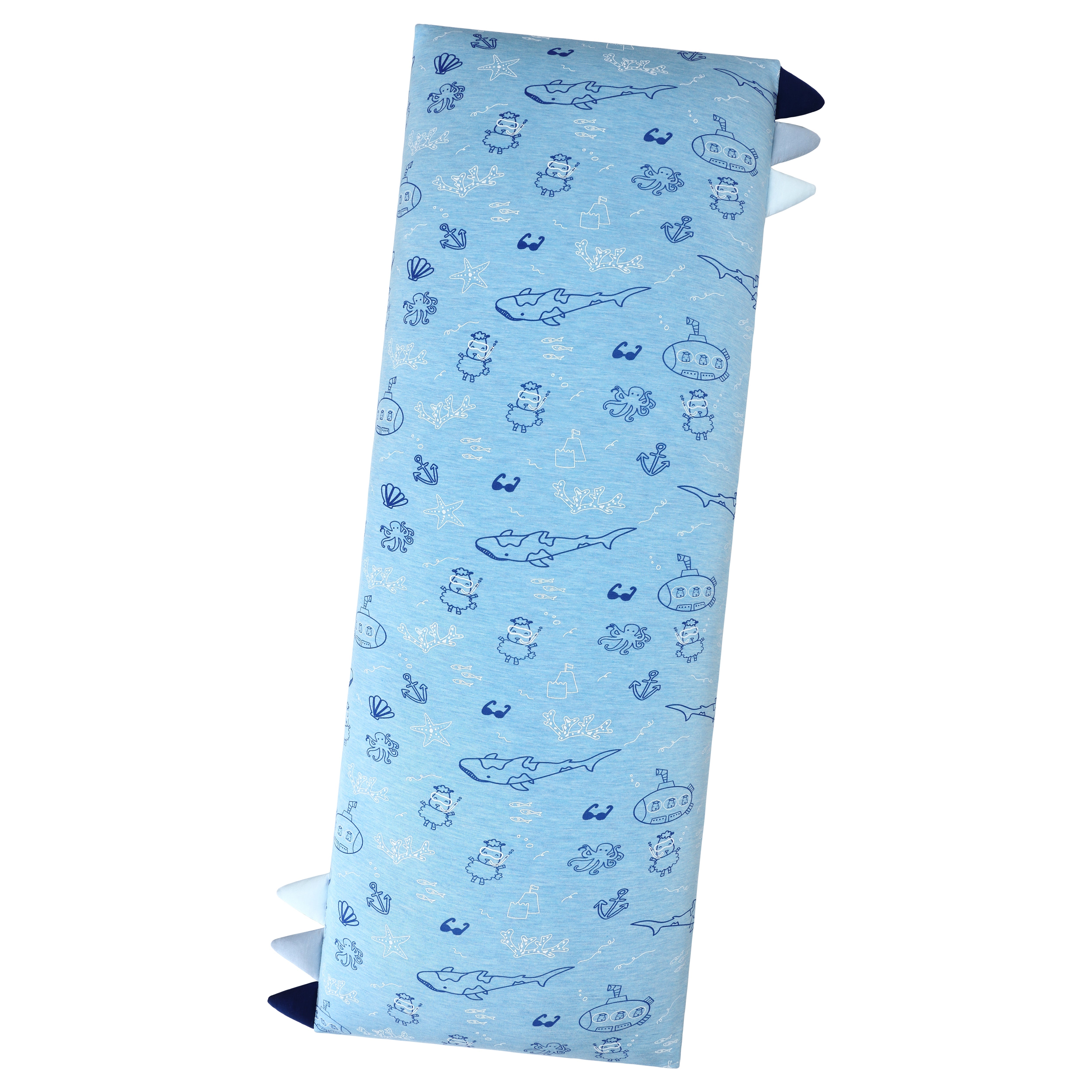 Bed-Time Buddy™ Ocean Baa-ddies Blue with Color tag - XL (size 31x86cm)
