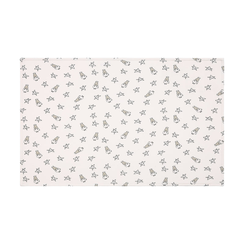 Head Pillow Case Small Star & Sheepz Yellow- Kids
