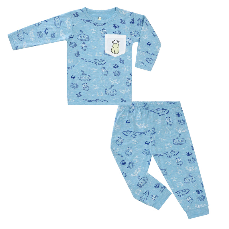 Pyjamas Set Ocean Baa-ddies Blue + Ocean Baa-ddies Blue
