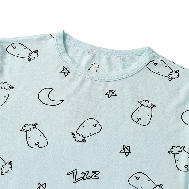Short Sleeve Shirt Sweet Dreams Baa Baa Blue + Skirt Sweet Dreams Baa Baa Blue