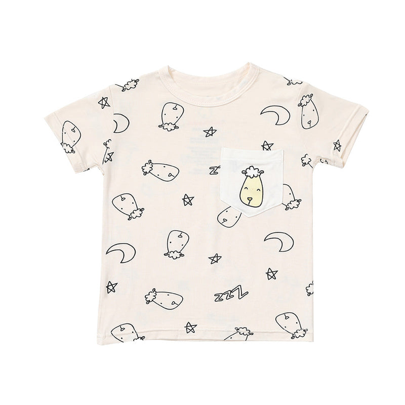 Short Sleeve Shirt Sweet Dreams Baa Baa Yellow + Shorts Sweet Dreams Baa Baa Yellow