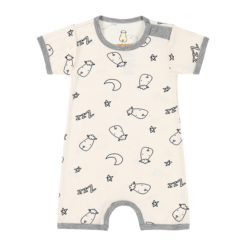 Romper Short Sleeve Sweet Dreams Baa Baa Yellow