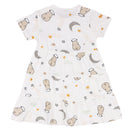 Tiered Dress Goodnight Baa Baa White