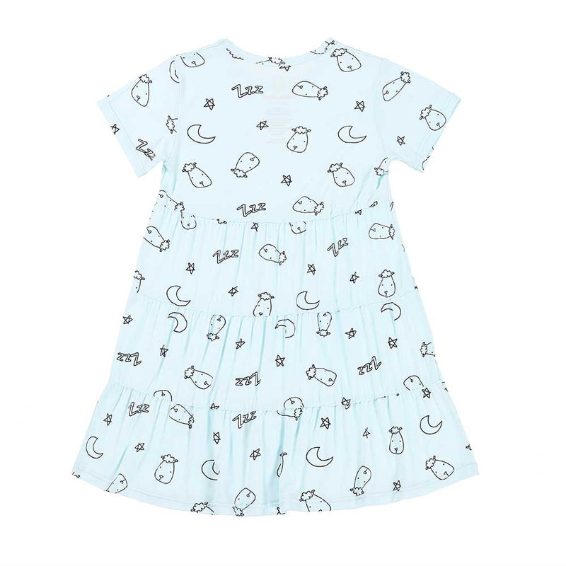 Tiered Dress Sweet Dreams Baa Baa Blue