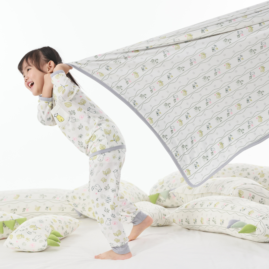 Double Layer Blanket Dream Garden B Cream Kids