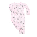 Romper Side Snap Sweet Dreams Baa Baa Pink