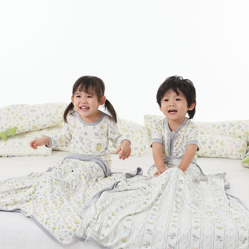 Double Layer Blanket Dream Garden B Cream Adult