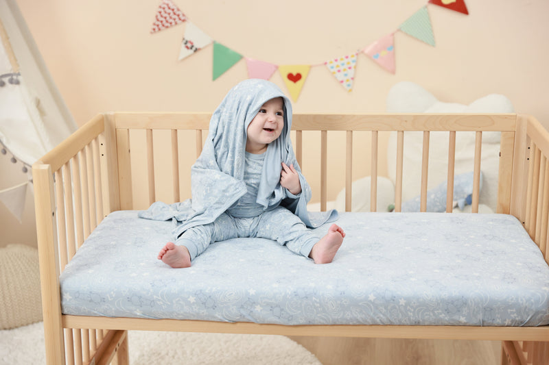 Double Layer Blanket Baa Baa in the Universe Blue -36M