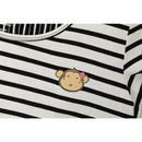 DooDooMooky Maternity & Nursing Dress Black & White Stripe