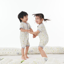 Romper Short Sleeve Zip Dream Garden A Cream