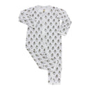 Romper Zip White Small Sheep