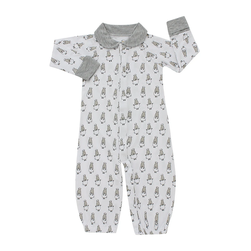 Convertible Gown & Romper Small Sheepz White