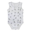 Sleeveless Onesie Small Star & Sheepz White